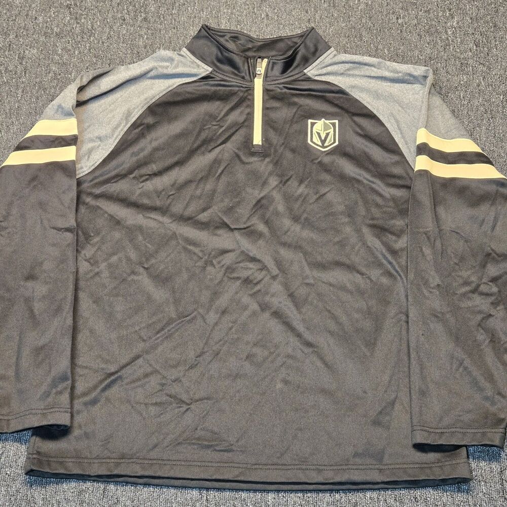 NHL Las Vegas Golden Knights Men’s L 1/4 Zip Fleece Pullover VGK Hockey